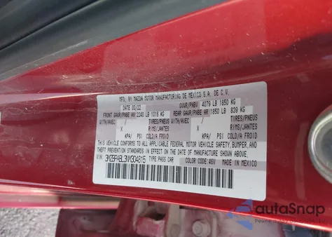 2022 Mazda Mazda3 Select from USA, damaged, VIN 3MZBPABL3NM304815